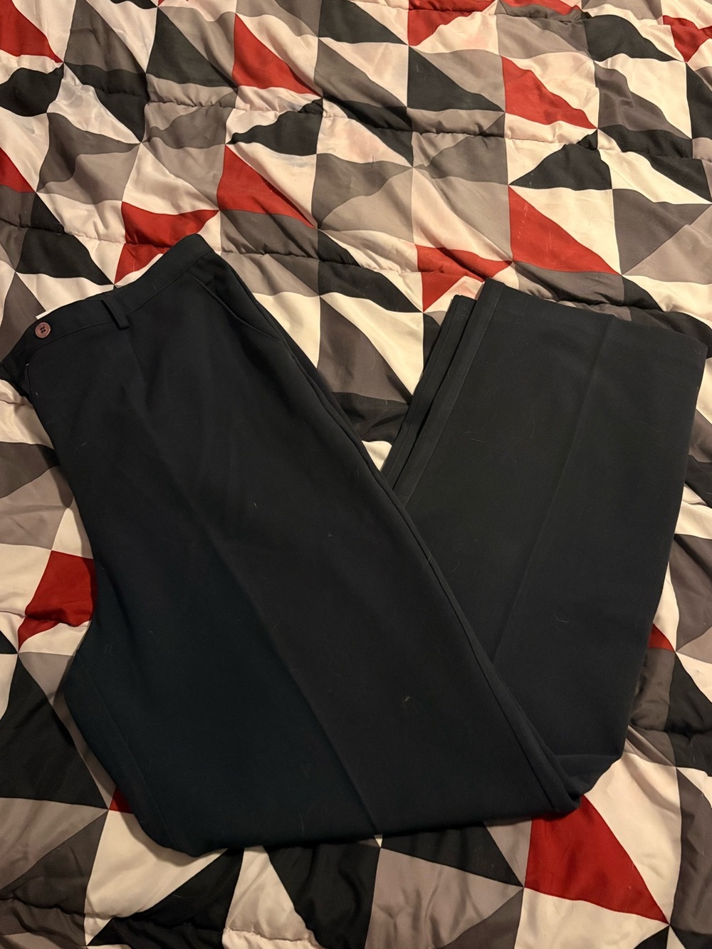 Sag Harbor Black Men's Dress Pants - Straight Leg